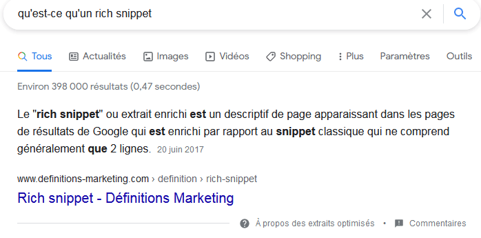 exemple rich snippet